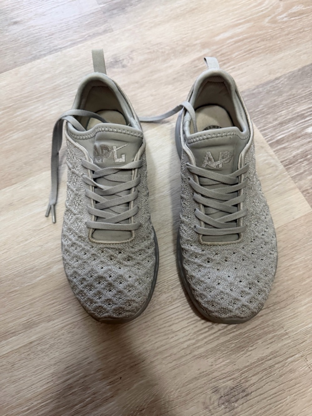 APL Women's TechLoom Knit Sneakers in Silver